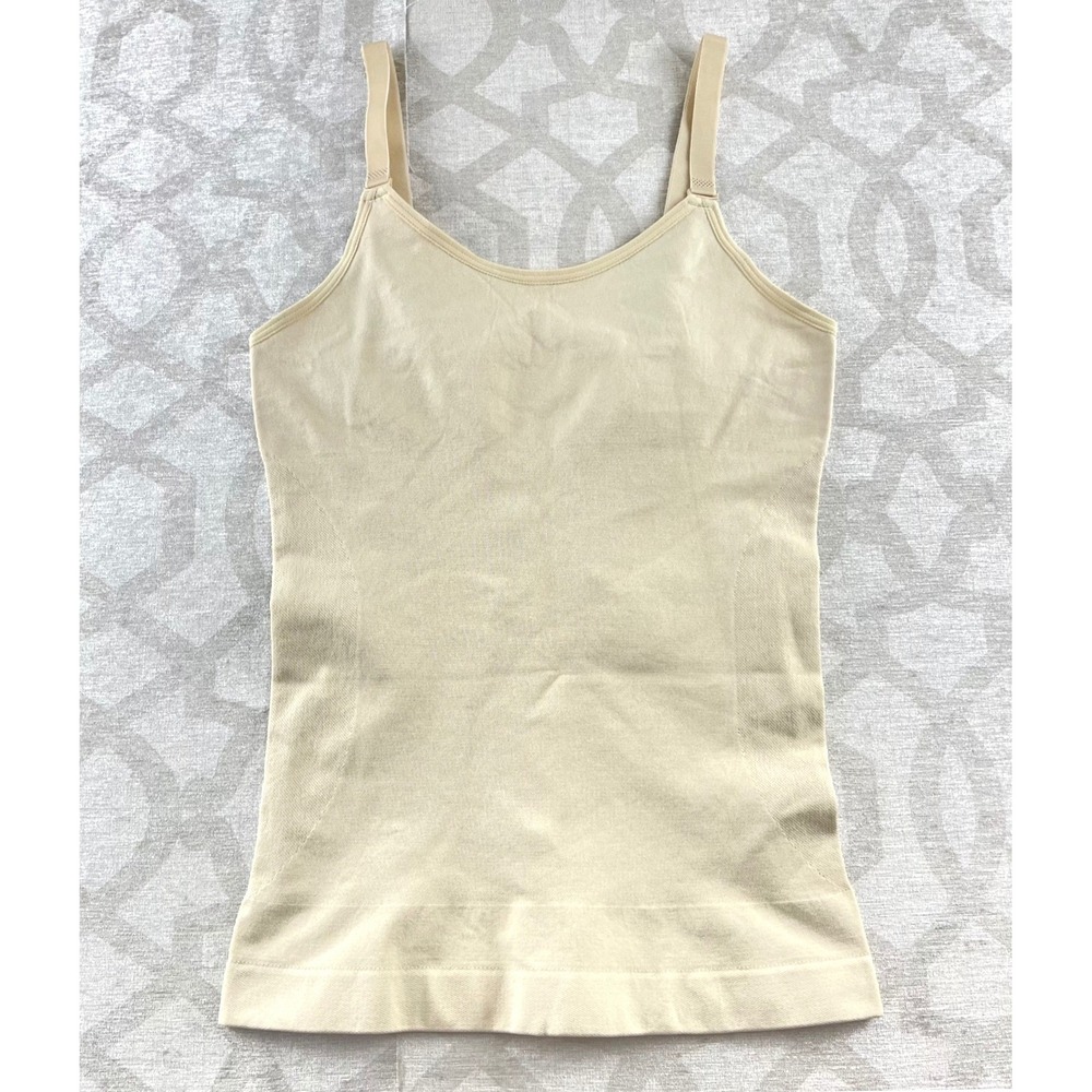 VVX Women's Beige Seamless Smoothing Compression Tank Top Camisole Size‎ M